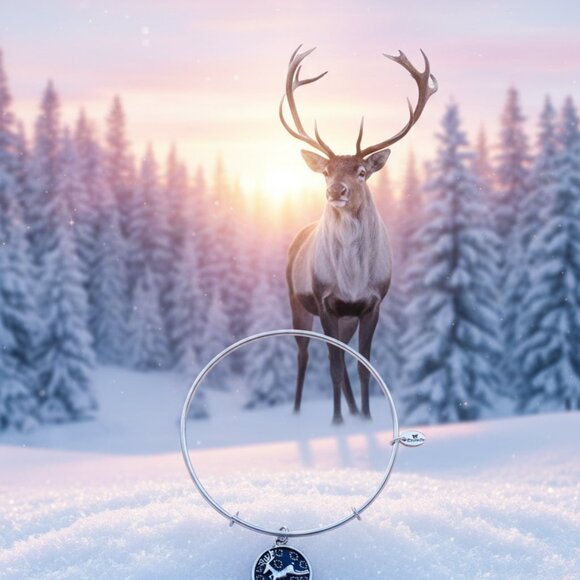 CHRYSALIS Bracelet – Reindeer Charm | Silver - Picture 9 of 9